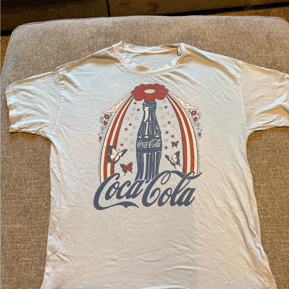 American Eagle Outfitters Blue Coca-Cola Tee